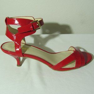 Nine West Offdahook Red Ankle Strap Sandal